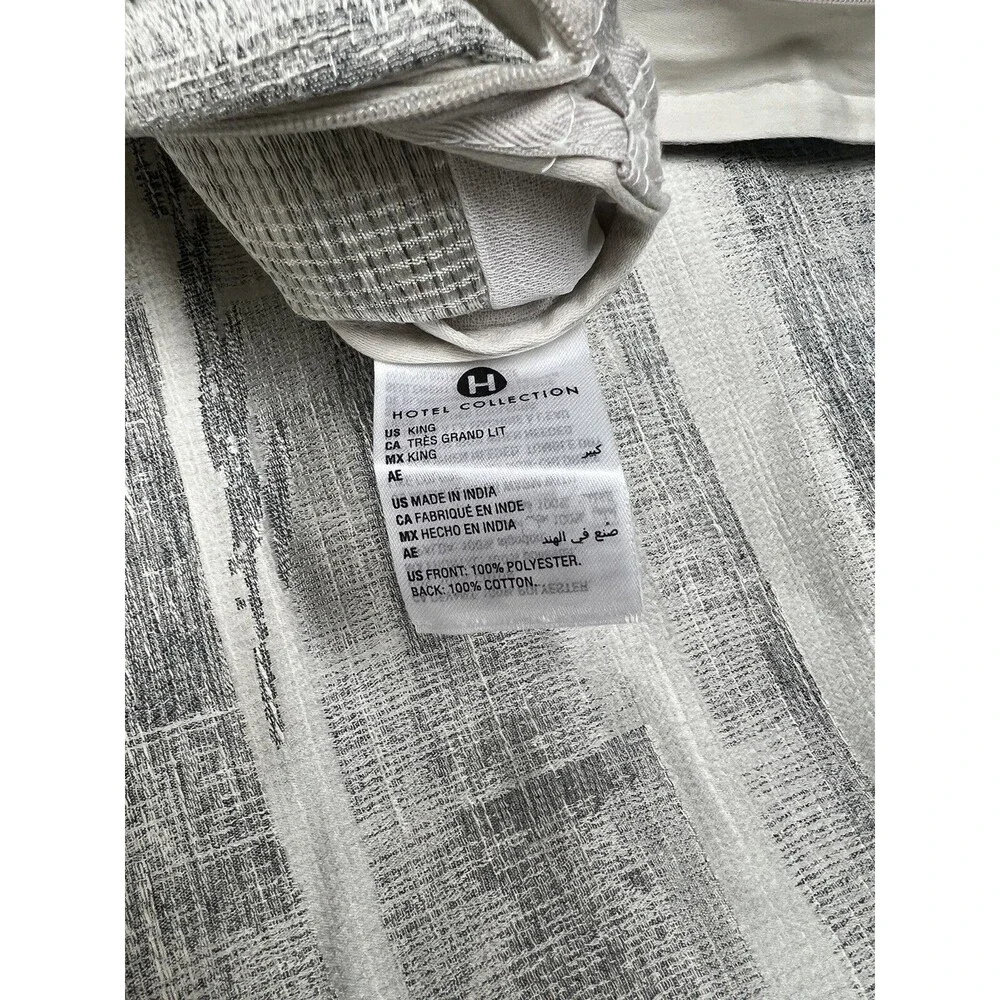 Hotel Collection Broken Stripe KING Duvet & Shams Set $500